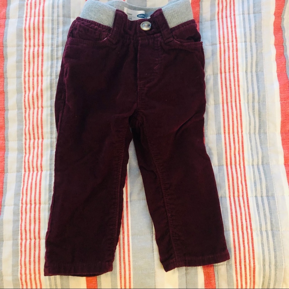 Red Corduroy Skinny Jeans